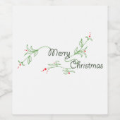 メリークリスマスワインラベル ワインラベル (シングルラベル)