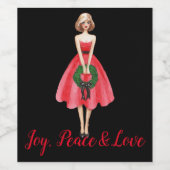 メリークリスマスワインラベル ワインラベル (シングルラベル)