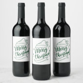 メリークリスマスワインラベル ワインラベル (ボトル)