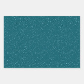 メリークリスマスワンファミリーフォトウ素朴ィード ラッピングペーパーシート (正面3)