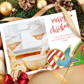 メリークリスマスワンフォトクッキーカラフル シーズンカード