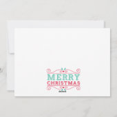 メリークリスマスワン写真フォトクリスマスカード シーズンカード (裏面)