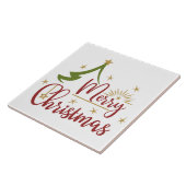 メリークリスマスワードアートセラミックタイル タイル (側面)