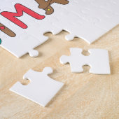 メリークリスマスワード要素 ジグソーパズル (側面)