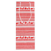 メリークリスマスワ伝統的パーソナライズされたインギフト ワインギフトバッグ (裏面)