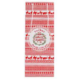 メリークリスマスワ伝統的パーソナライズされたインギフト ワインギフトバッグ