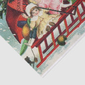 メリークリスマスヴィンテージの子ども達がサンタそりで 薄葉紙 (詳細)