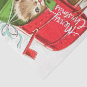 メリークリスマスヴィンテージの子猫が郵便受け 薄葉紙 (詳細)