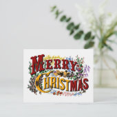 メリークリスマスヴィンテージはがき シーズンポストカード (スタンド正面)