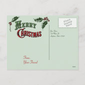 メリークリスマスヴィンテージはがき シーズンポストカード (裏面)