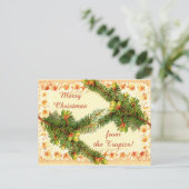 メリークリスマスヴィンテージはがき シーズンポストカード (スタンド正面)