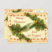 メリークリスマスヴィンテージはがき シーズンポストカード (正面/裏面)