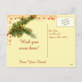 メリークリスマスヴィンテージはがき シーズンポストカード (裏面)