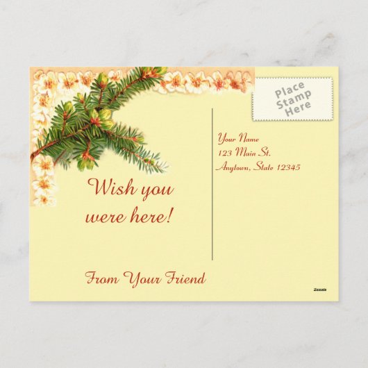 メリークリスマスヴィンテージはがき シーズンポストカード (裏面)