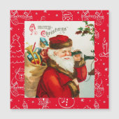 メリークリスマスヴィンテージアートホリデーカード (正面)