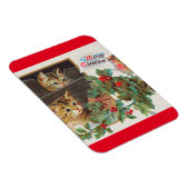 メリークリスマスヴィンテージアートホリデー マグネット (右側)