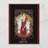 メリークリスマスヴィンテージアールデコ ポストカード (正面)