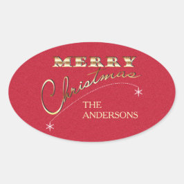 メリークリスマスヴィンテージオーナメント – ステッカー