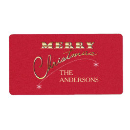 メリークリスマスヴィンテージオーナメント – ラベル