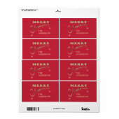 メリークリスマスヴィンテージオーナメント – ラベル (フルシート)