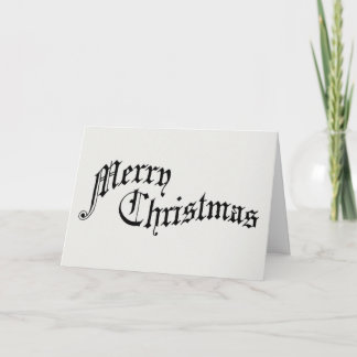 メリークリスマスヴィンテージオールドファッションドタイポグラフィ シーズンカード