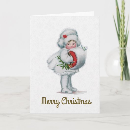 メリークリスマスヴィンテージガールミストレトーマフ シーズンカード (正面)