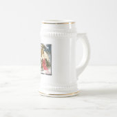 メリークリスマスヴィンテージクリスマスエンジェルデザイン ビールジョッキ (正面右)