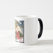 メリークリスマスヴィンテージクリスマスエンジェルデザイン モーフィングマグカップ (正面右)