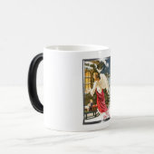 メリークリスマスヴィンテージクリスマスエンジェルデザイン モーフィングマグカップ (正面左)