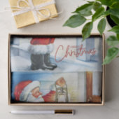 メリークリスマスヴィンテージサンタがあなたの玄関口で 薄葉紙 (ギフト)