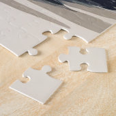 メリークリスマスヴィンテージサンタオンバイク ジグソーパズル (側面)