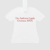 メリークリスマスヴィンテージサンタクロース家族の休日 オーナメント (裏面)