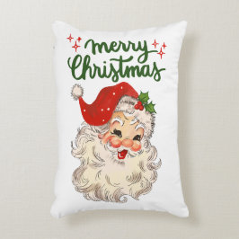 メリークリスマスヴィンテージサンタクロース アクセントクッション
