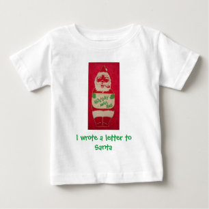メリークリスマスヴィンテージサンタクロース ベビーTシャツ