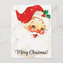 メリークリスマスヴィンテージサンタクロース ポストカード