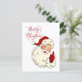 メリークリスマスヴィンテージサンタファミリーホリデーホー ポストカード