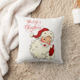 メリークリスマスヴィンテージサンタファミリーホー休日 クッション