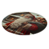 メリークリスマスヴィンテージサンタ カッティングボード (角)