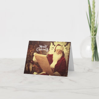 メリークリスマスヴィンテージサンタ カード