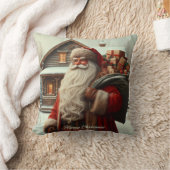 メリークリスマスヴィンテージサンタ クッション (ブランケット)