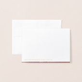 メリークリスマスヴィンテージシャルボードゴールドフォイル 箔カード (裏面封筒付き)