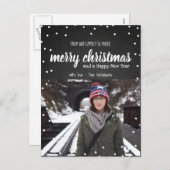 メリークリスマスヴィンテージシャルボード |写真 シーズンポストカード (正面/裏面)