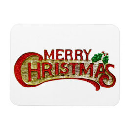 メリークリスマスヴィンテージスタイルホリデーギフトマグネット マグネット