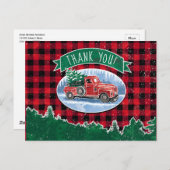 メリークリスマスヴィンテージトラック ポストカード (正面/裏面)