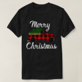 メリークリスマスヴィンテージファームトラック Tシャツ (デザイン正面)