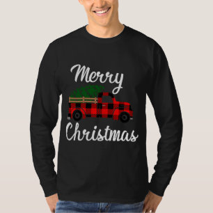 メリークリスマスヴィンテージファームトラック Tシャツ