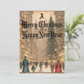メリークリスマスヴィンテージホリデーカード シーズンカード (スタンド正面)