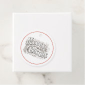 メリークリスマスヴィンテージメッセージカード フェイバータグ (インサイチュ)