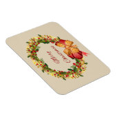 メリークリスマスヴィンテージリース マグネット (右側)