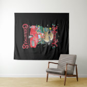 メリークリスマスヴィンテージレッドサンタトラック タペストリー (インサイチュ(横))